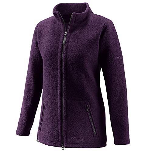 Mufflon Damen Wolljacke Mu- Lou W100 mit Stehkragen lila - M von Mufflon