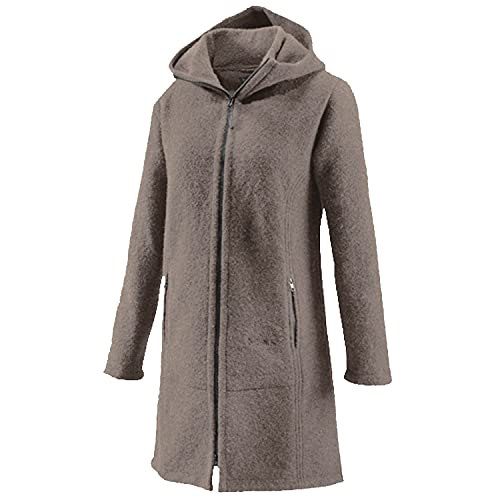 Mufflon Damen Wollmantel Rika,Farbe: granit grau, Größe: XS von Mufflon