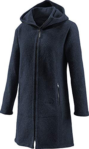 Mufflon Damen Wollmantel Rika,Farbe: navy, Größe: L von Mufflon