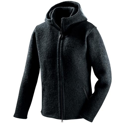 Mufflon Herren Wolljacke Mu- Joe W100 mit Kapuze und Stehkragen Marine blau - L von Mufflon