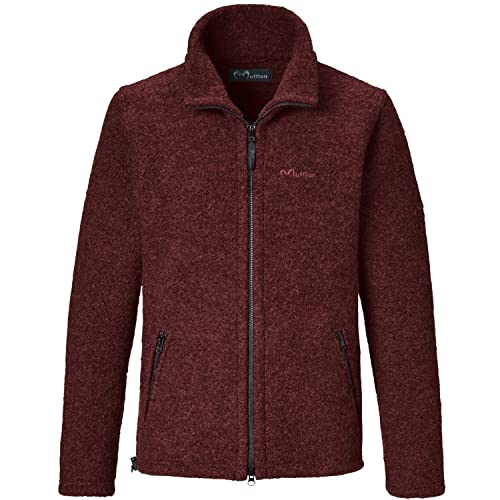 Mufflon Herren Wolljacke Mu- Randy W300 Rosso weinrot - L von Mufflon