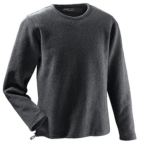 Mufflon Herren Wollpullover Mu- Leon W100 Anthra dunkelgrau - L von Mufflon