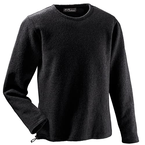 Mufflon Herren Wollpullover Mu- Leon W100 Kohle schwarz - L von Mufflon