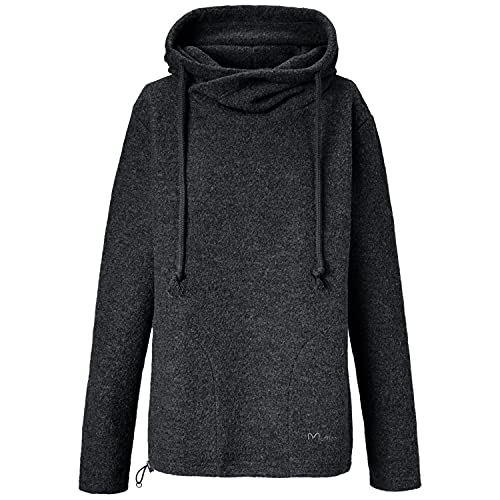 Mufflon Unisex Wollpullover Mu- Lucca W100 mit Oversize-Kapuze Anthra dunkelgrau - XXL von Mufflon