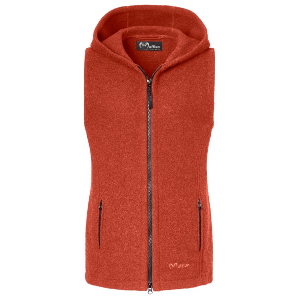 Mufflon - Women's Momo - Merinoweste Gr S rot von Mufflon