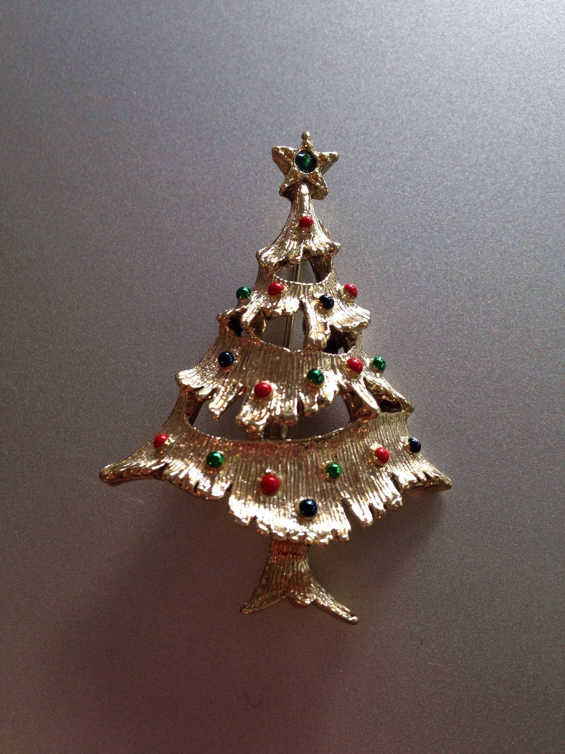 Gerry Strass Weihnachtsbaum Brosche Gerry Strass Weihnachtsbaum Brosche von MuffysAttic