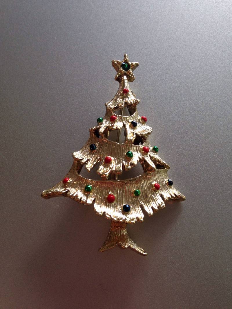Gerry Strass Weihnachtsbaum Brosche Gerry Strass Weihnachtsbaum Brosche von MuffysAttic