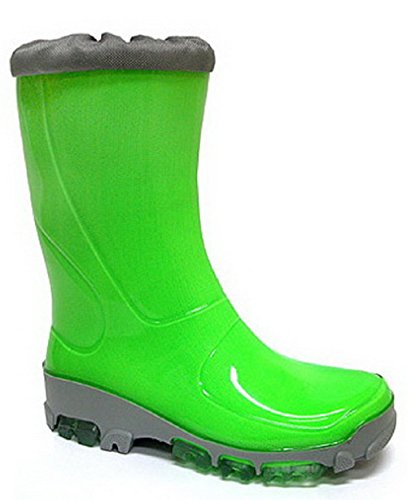 Muflon Kinder Gummistiefel Rainy Snow, Grün Fluo, 31 EU von Muflon