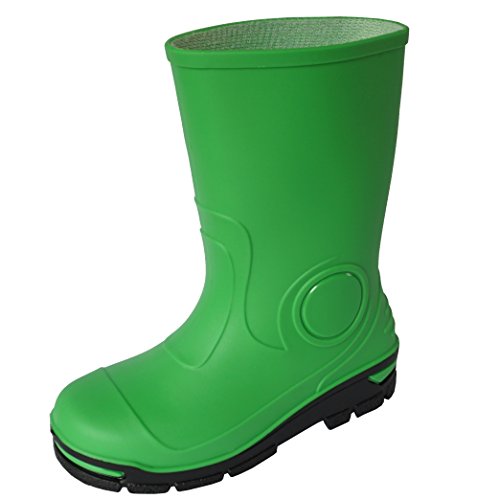 Muflon Kinder Jungen Gummistiefel Mädchen Regenstiefel Regenschuhe (27/28, Grün) von Muflon