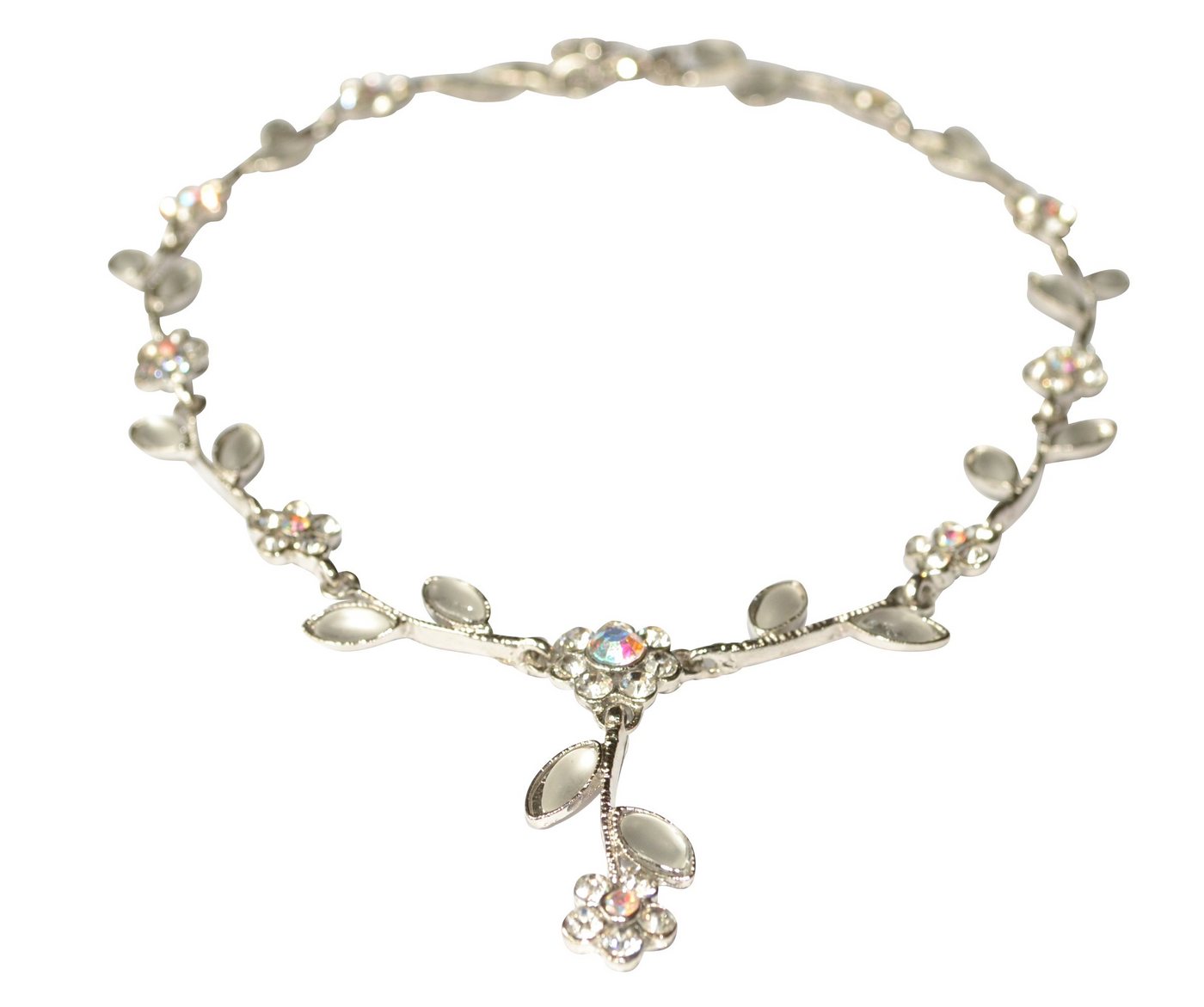 Mugello Collier Kette Fiori silber funkelnd Geschenk festlich von Mugello