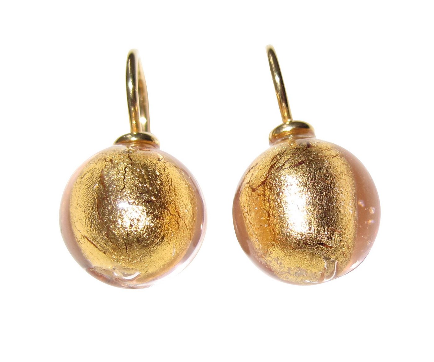 Mugello Paar Ohrhänger Murano roségold zeitloser Lieblingsohrring festlich elegant, Handgearbeitetes Muranoglas mit eingearbeitetem Blattgold aus Italien Mugello Paar Ohrhänger Murano roségold zeitloser Lieblingsohrring festlich elegant, Handgearbeitetes Muranoglas mit eingearbeitetem Blattgold aus Italien von Mugello