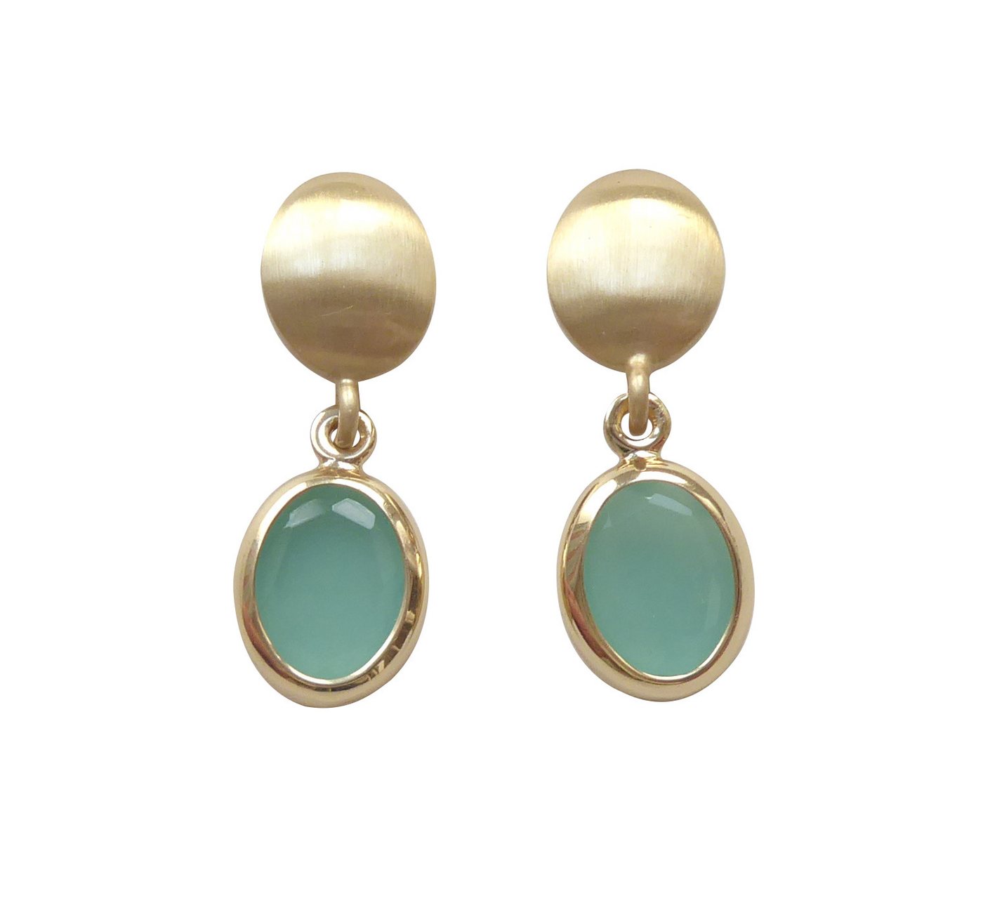 Mugello Paar Ohrstecker Carina mint vergoldet Geburtstag Geschenk Konfirmation, Handarbeit Vicenza, Sterlingsilber mit 23K-Vergoldung (950-er Gold) von Mugello