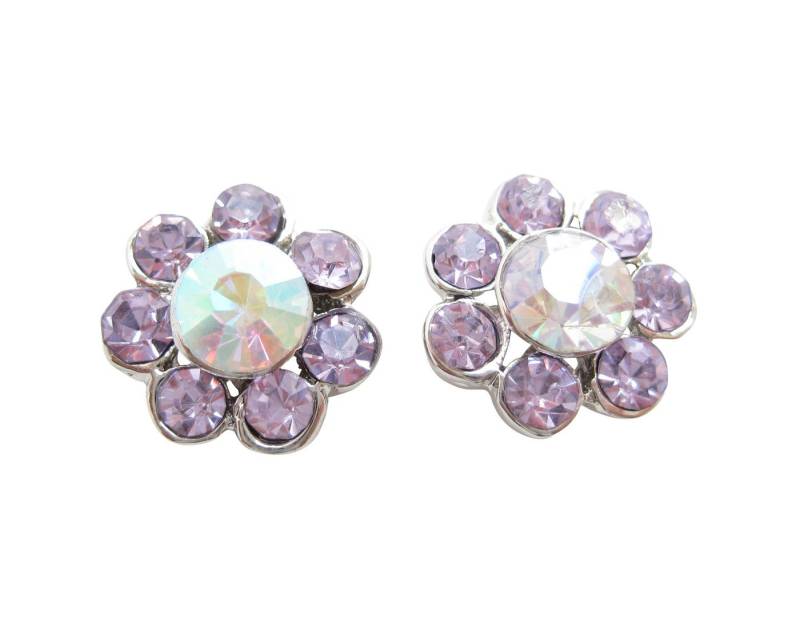 Mugello Paar Ohrstecker Fiori Ohrstecker lila Party Fest Feier Mädchen Geschenk von Mugello