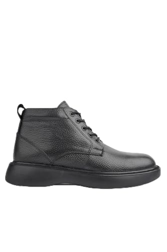 Muggo Bernard Herrenstiefel aus echtem Leder, mit Schnürung, Reißverschluss, rutschfeste Sohle, leger, Schwarz, EU-Schuhgrößensystem, Erwachsene, numerisch, Größe M, Größe 41 Muggo Bernard Herrenstiefel aus echtem Leder, mit Schnürung, Reißverschluss, rutschfeste Sohle, leger, Schwarz, EU-Schuhgrößensystem, Erwachsene, numerisch, Größe M, Größe 41 von Muggo