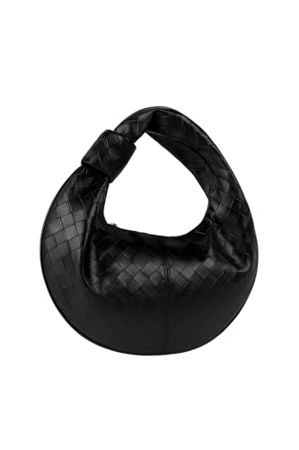 Muggo CAPSULE Damen Knotted Oval Handtasche (Schwarz) von Muggo