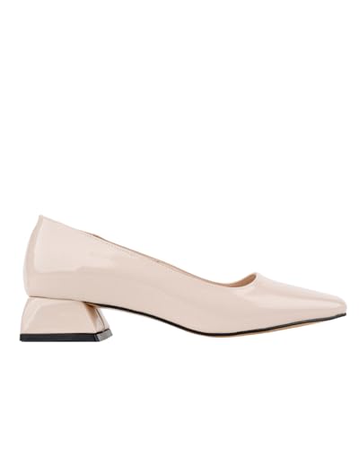 Muggo M2190 Garantierte quadratische Zehenpartie, kurzer Absatz, Damen-Freizeitschuhe, Beige-Lack, EU-Schuhgrößensystem, Erwachsene, numerisch, Größe M, 40 Muggo M2190 Garantierte quadratische Zehenpartie, kurzer Absatz, Damen-Freizeitschuhe, Beige-Lack, EU-Schuhgrößensystem, Erwachsene, numerisch, Größe M, 40 von Muggo