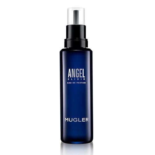 MUGLER Angel Elixir Eau de Parfum Refill, Damen-Parfum, Blumig-holziger Gourmand-Duft, Unwiderstehlicher Duft, 100 ml von Mugler
