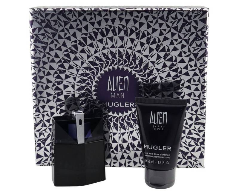 Mugler Duft-Set Mugler Alien Man Eau de Toilette Spray 50 ml refillable + Duschgel von Mugler