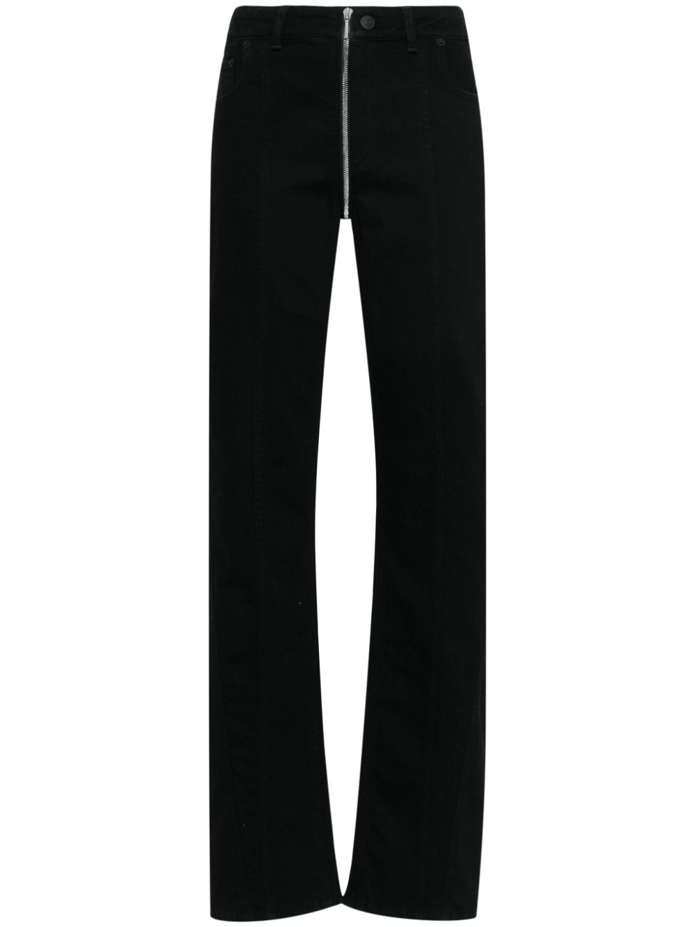 Mugler Jeans mit geradem Bein - Schwarz von Mugler