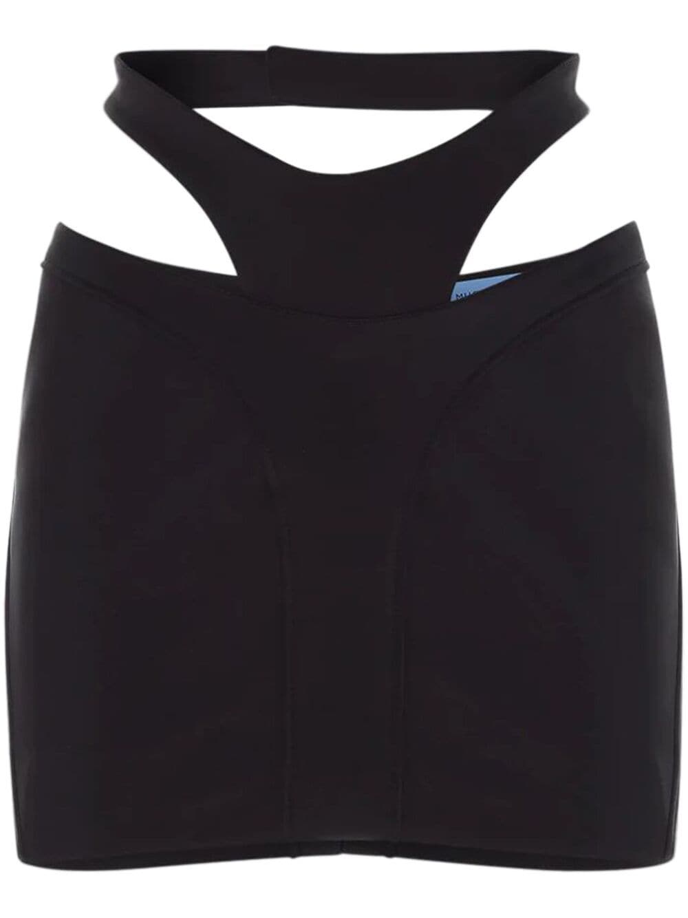 Mugler Minirock mit Cut-Outs - Schwarz von Mugler