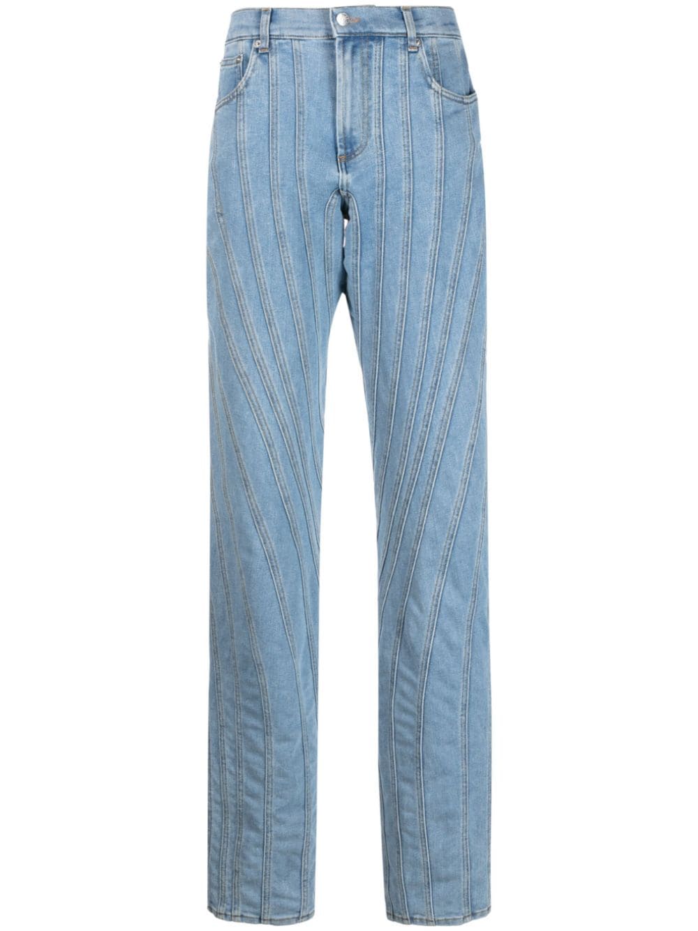 Mugler Snow Spiral Jeans - Blau von Mugler