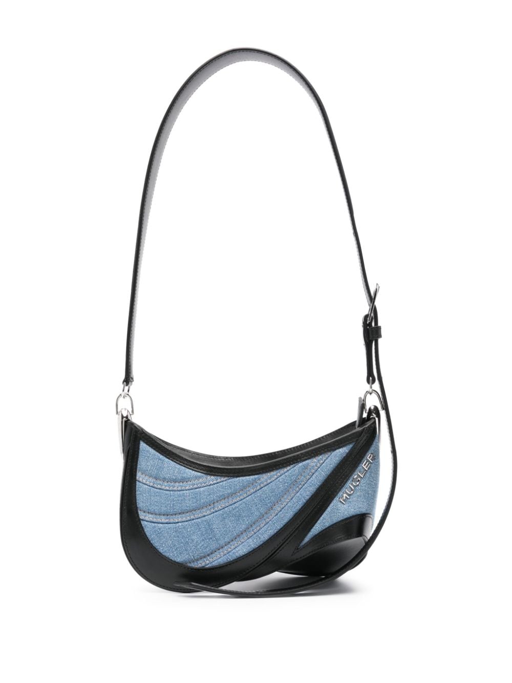 Mugler Spiral Curve 01 Schultertasche - Blau von Mugler