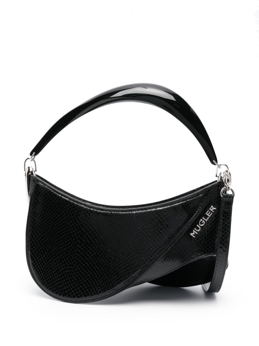 Mugler Spiral Curve Handtasche - Schwarz von Mugler