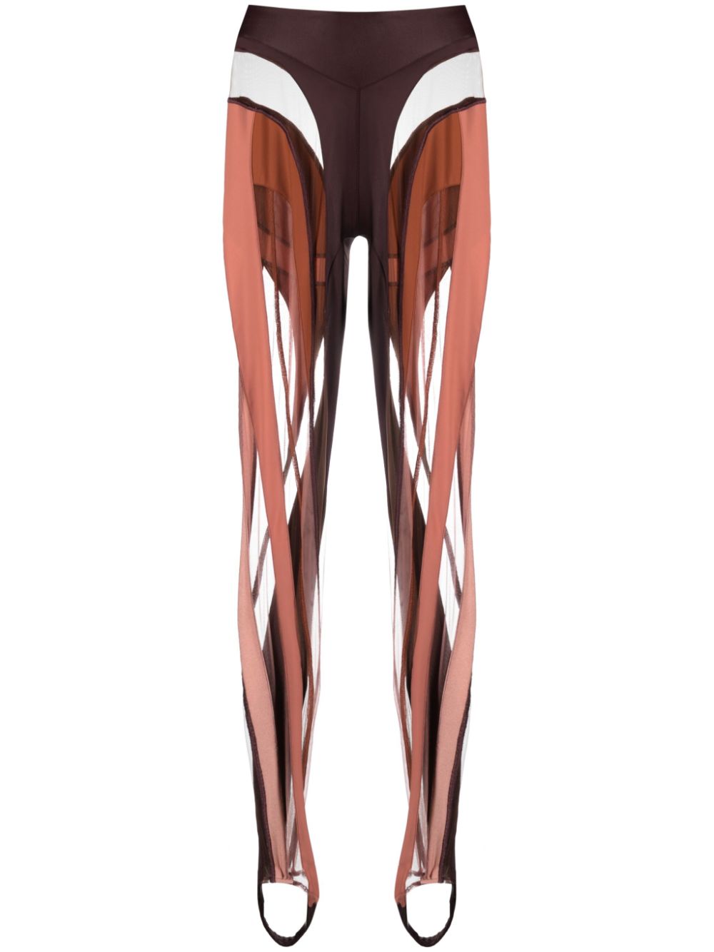 Mugler Spiral Leggings - Braun von Mugler