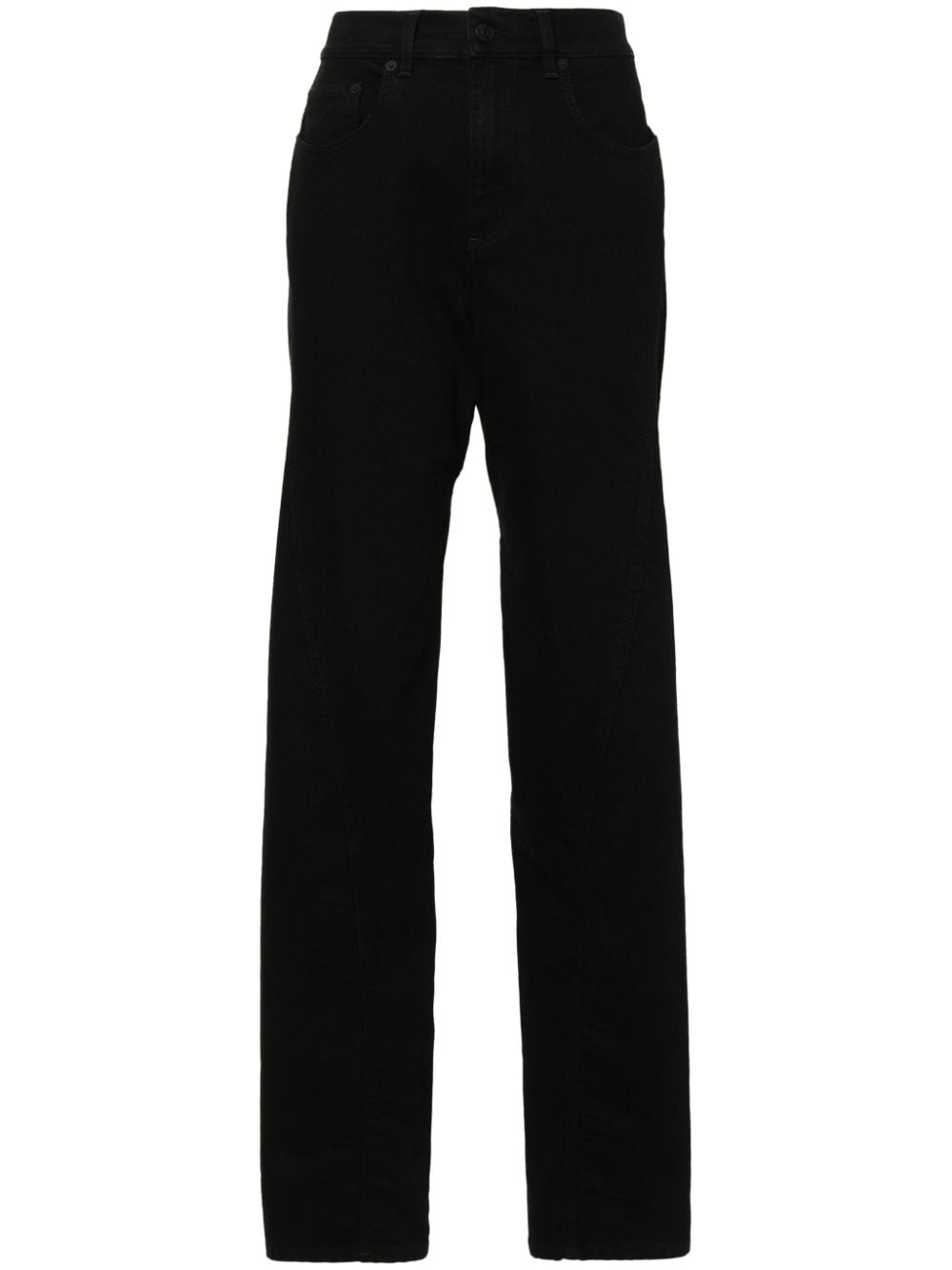 Mugler Tapered-Jeans mit hohem Bund - Schwarz von Mugler