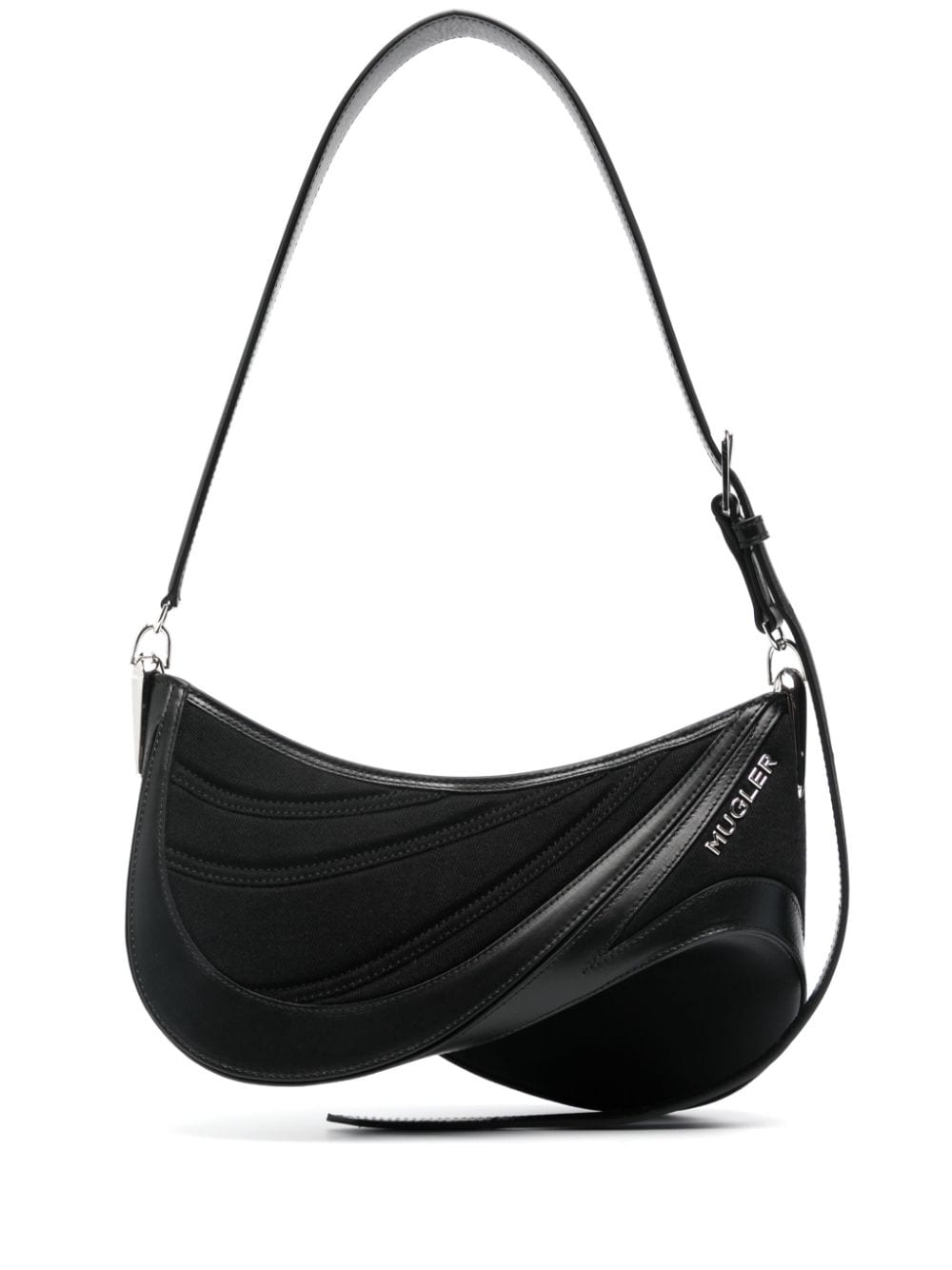 Mugler Spiral Curve 01 Schultertasche - Schwarz von Mugler