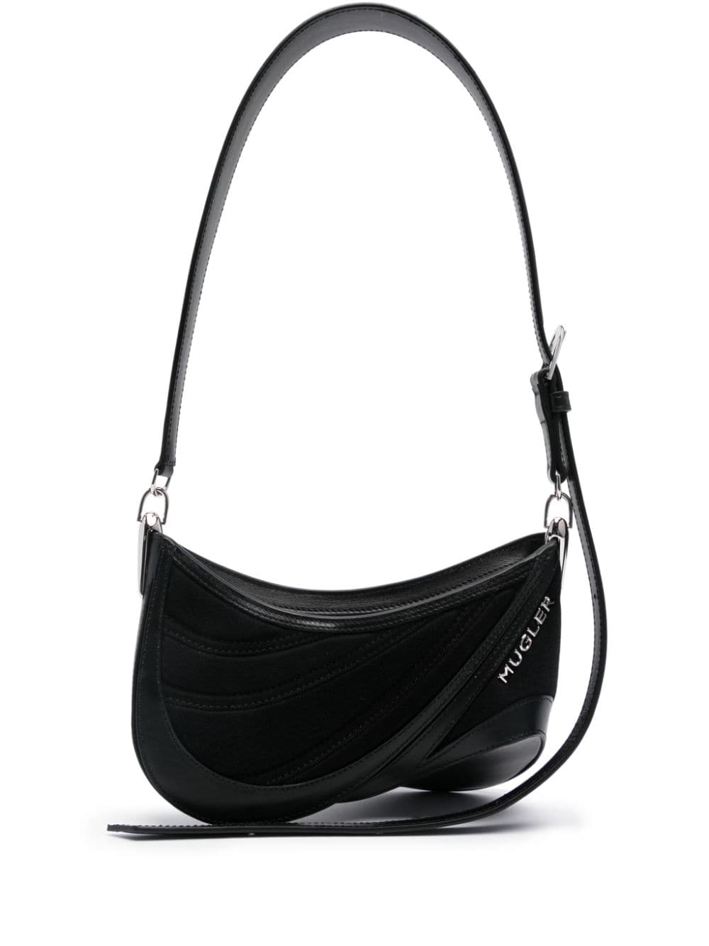 Mugler Spiral Curve 01 Schultertasche - Schwarz von Mugler