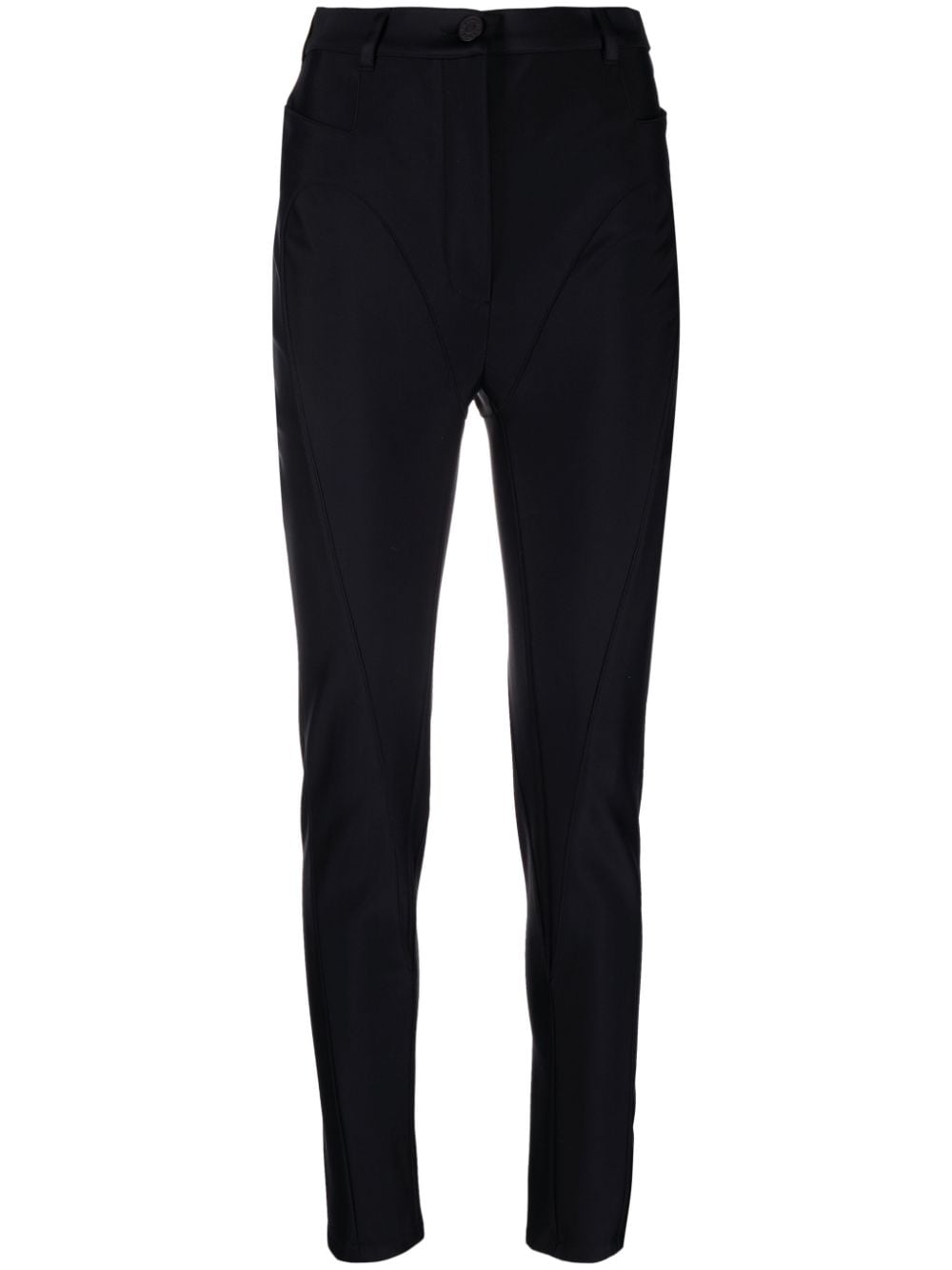 Mugler Skinny-Hose mit hohem Bund - Schwarz von Mugler