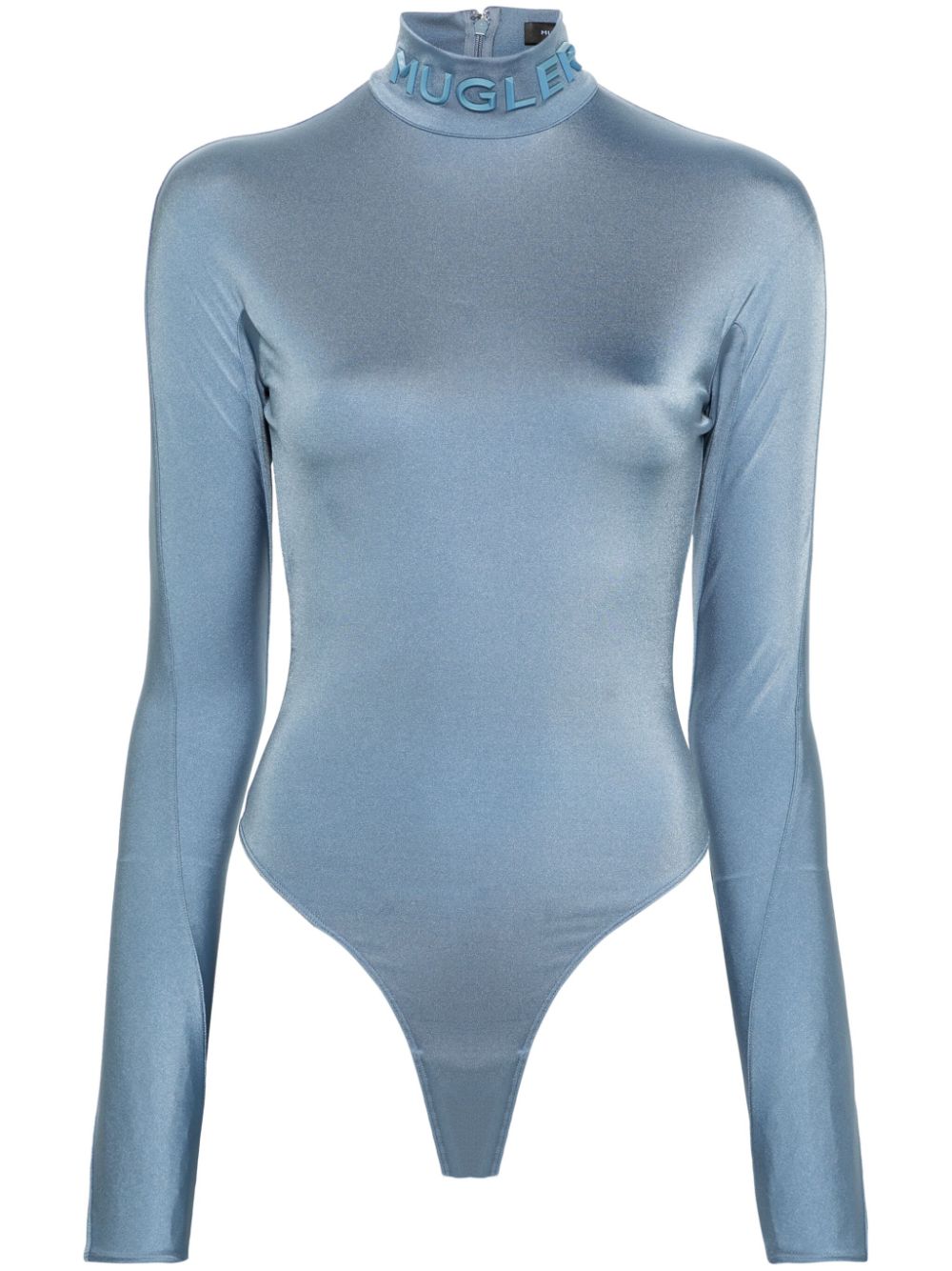 Mugler Body mit Logo-Applikation - Blau von Mugler