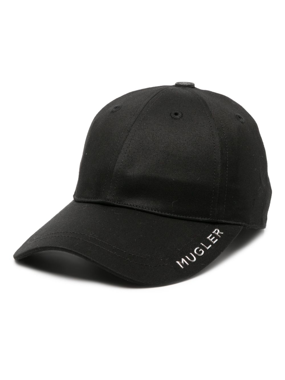 Mugler Baseballkappe mit Logo - Schwarz von Mugler