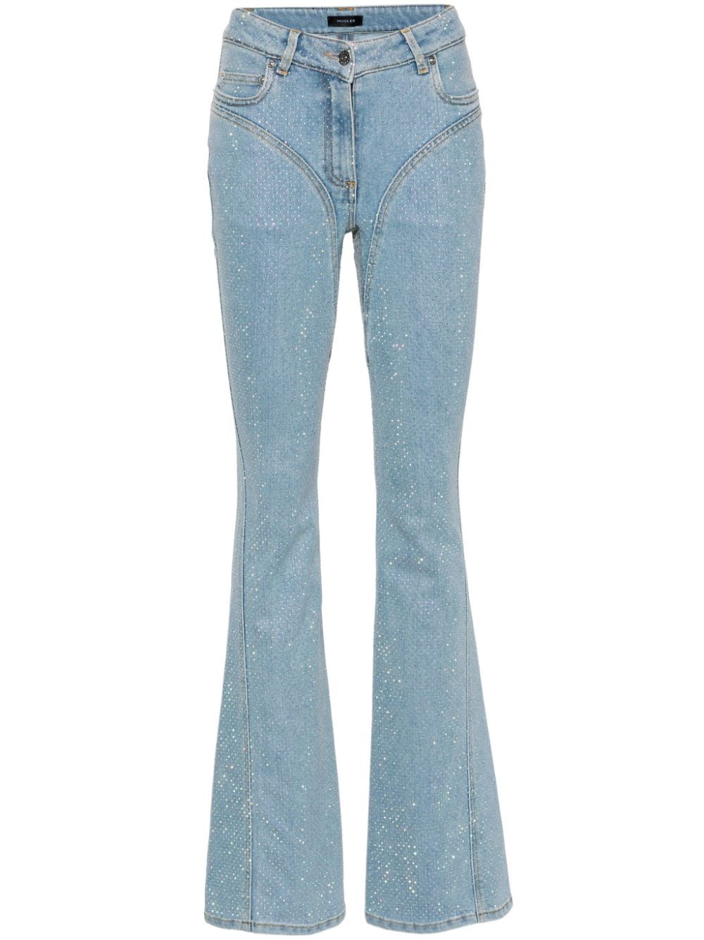 Mugler Verzierte Jeans - Blau von Mugler