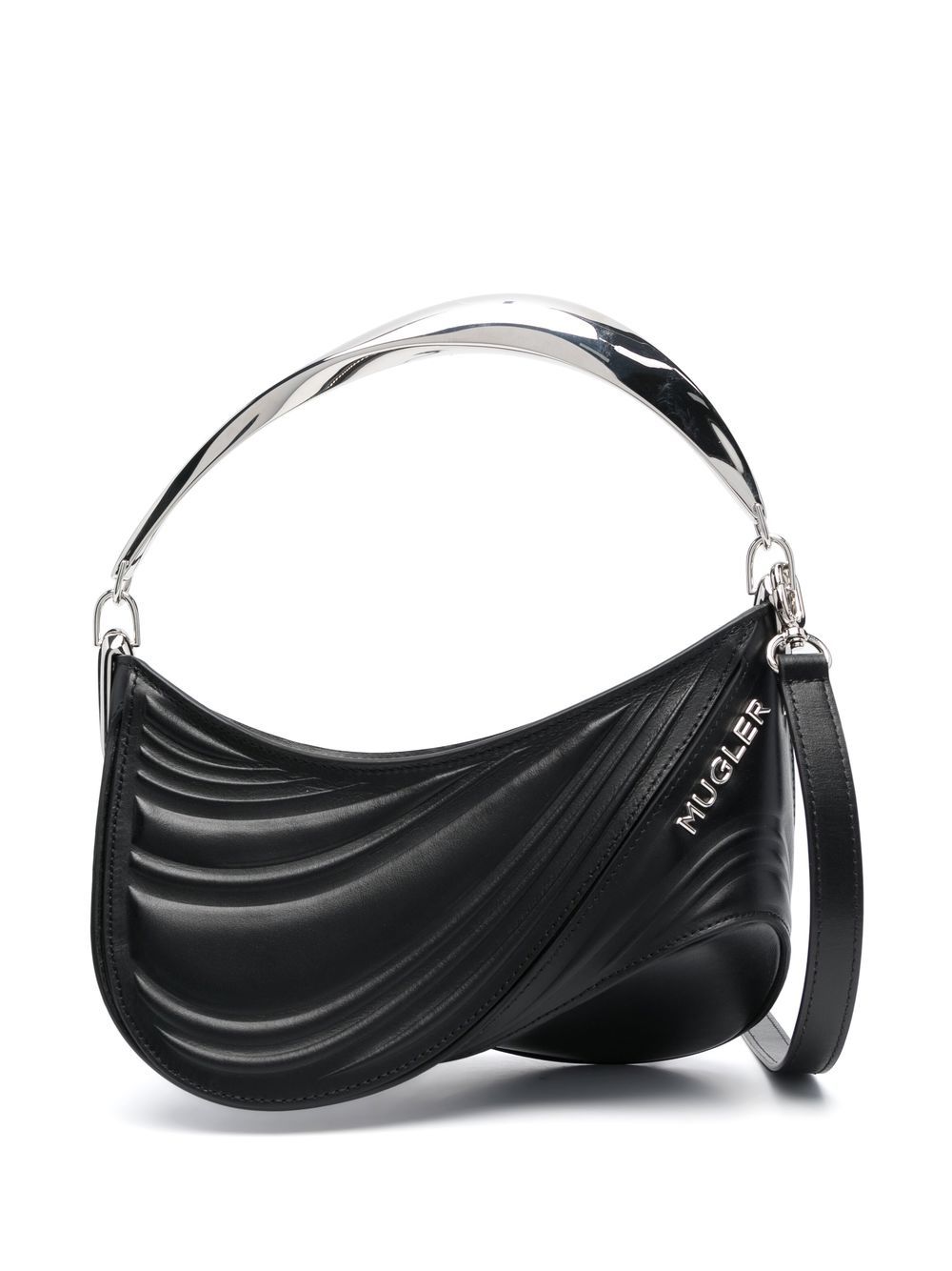 Mugler Kleine Spiral Curve 01 Handtasche - Schwarz von Mugler