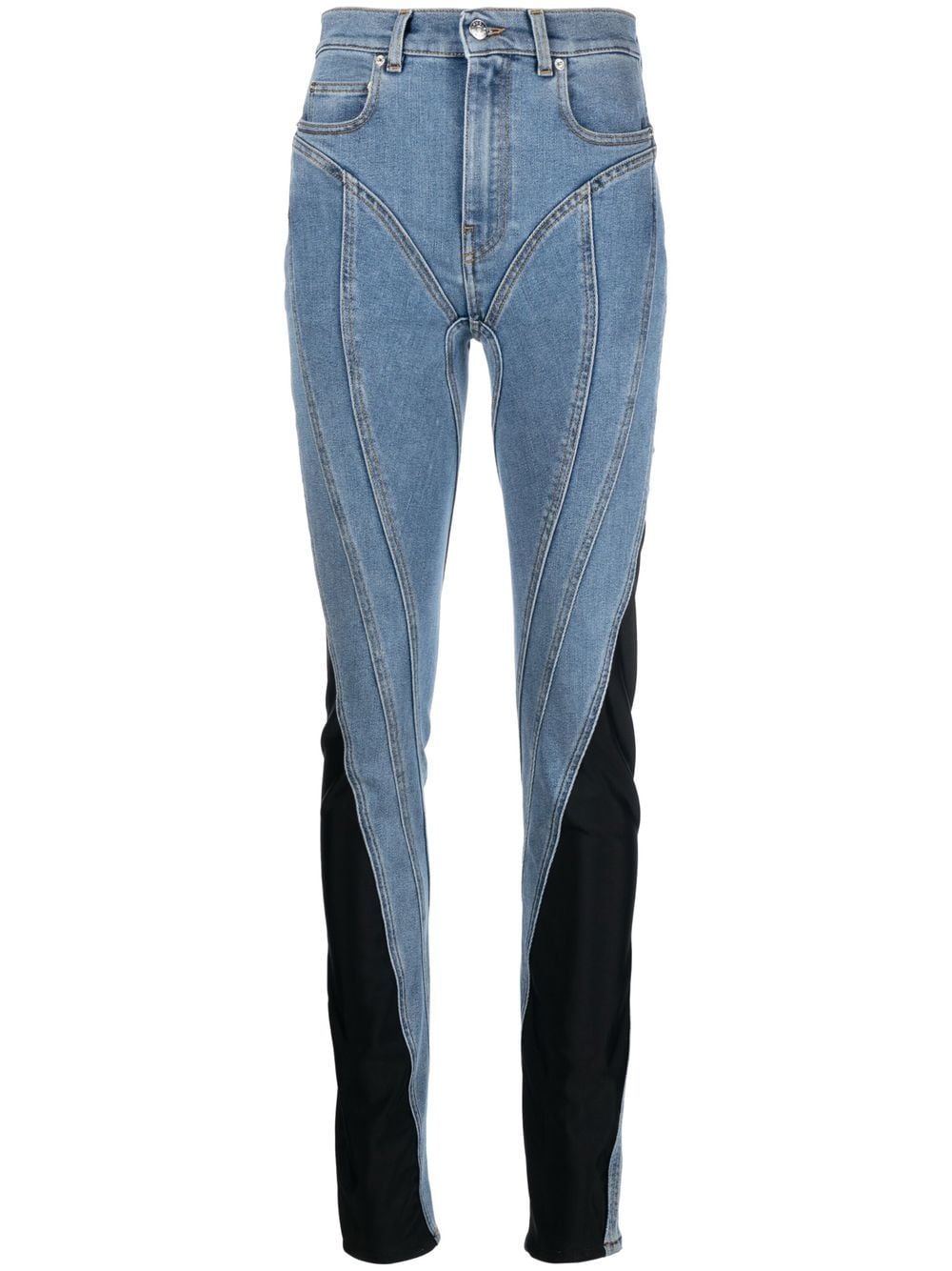 Mugler Jeans mit hohem Bund - Blau von Mugler