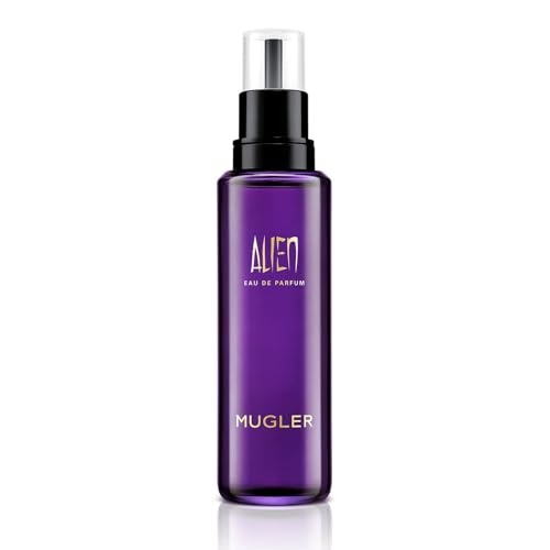 MUGLER Alien Eau de Parfum Refill, Damen-Parfum, Amberartig, holzig und blumig, Außergewöhnlicher Duft, 100 ml von Mugler