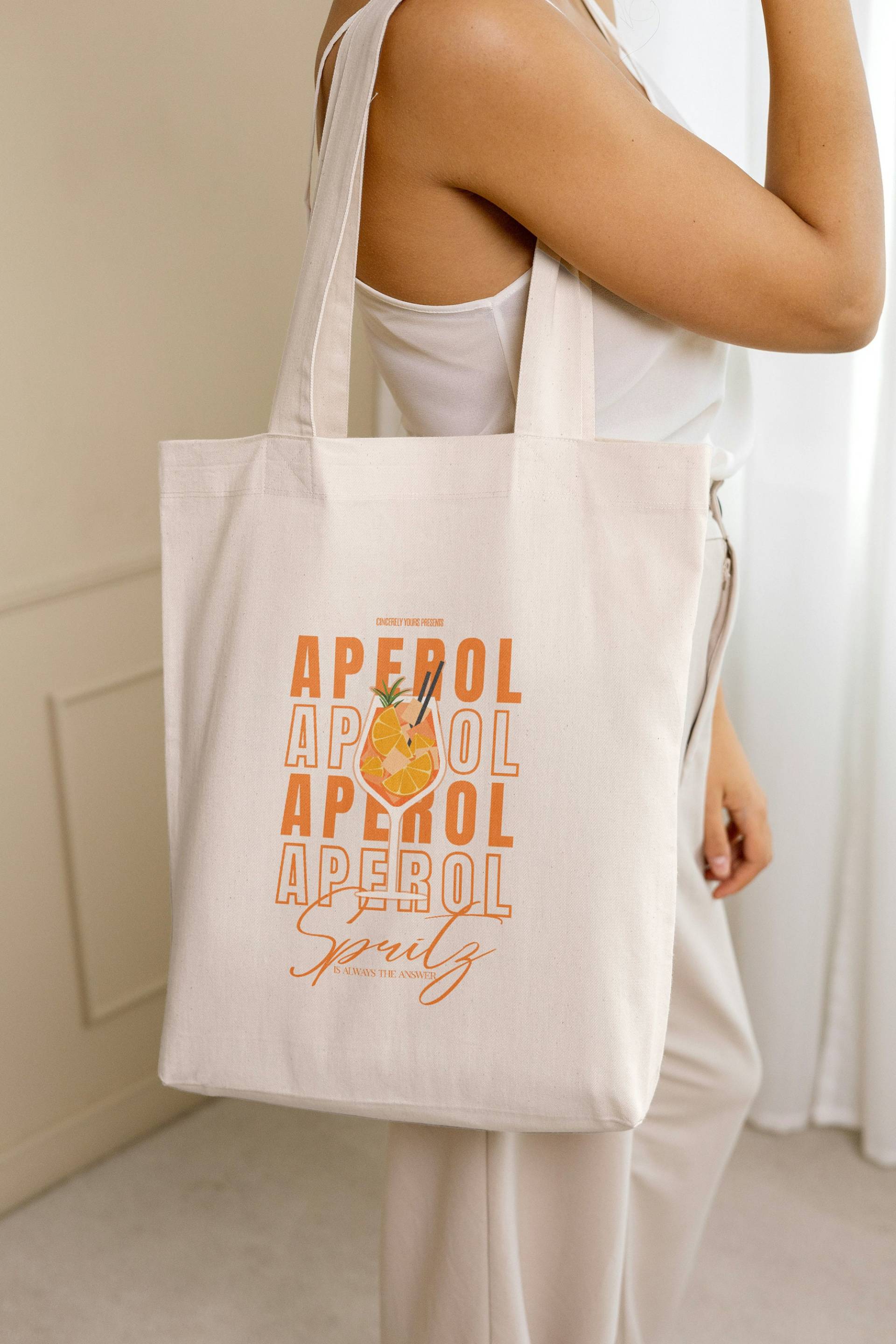 Aperol Spritz Is Always The Answer Retro Aesthetic Tote Bag Cocktail Shopper Y2K Holy Aperoli Vintage Alcohol Gift Aperitifo von PricelessMomentsDE