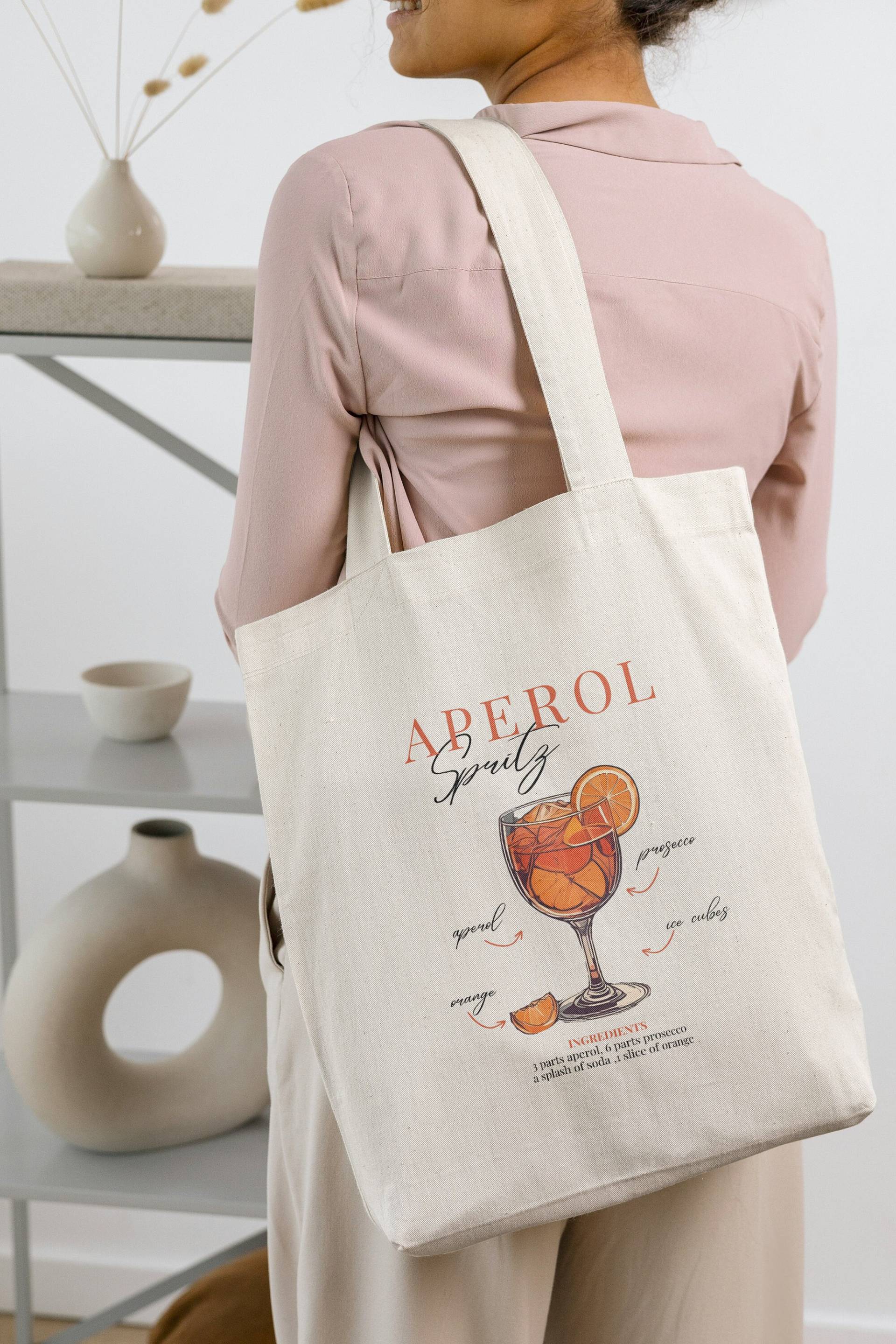 Aperol Spritz Is Always The Answer Retro Aesthetic Tote Bag Cocktail Shopper Y2K Holy Aperoli Vintage Alcohol Gift Aperitifo von PricelessMomentsDE