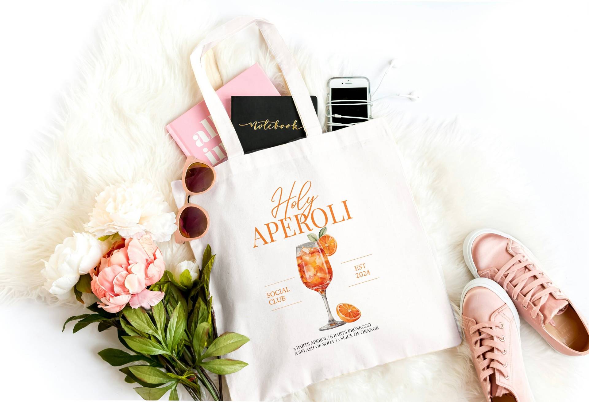 Aperol Spritz Is Always The Answer Retro Aesthetic Tote Bag Cocktail Shopper Y2K Holy Aperoli Vintage Alcohol Gift Aperitifo von PricelessMomentsDE