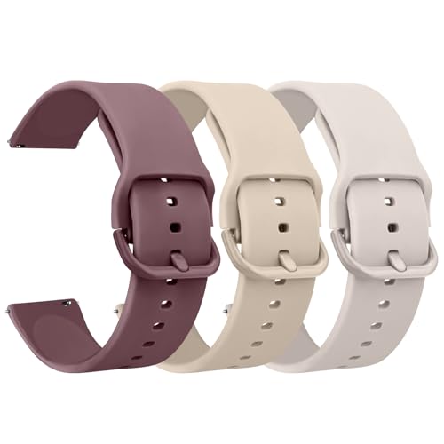 Mugust 3 Stück Armband für Xiaomi Mi Watch / Xiaomi Watch S1 / Xiaomi Watch S1 Active/Xiaomi Mi Watch Farbe Sport Damen Herren, 22 mm, verstellbares Silikonarmband für Xiaomi Mi Watch, 3Pack D von Mugust