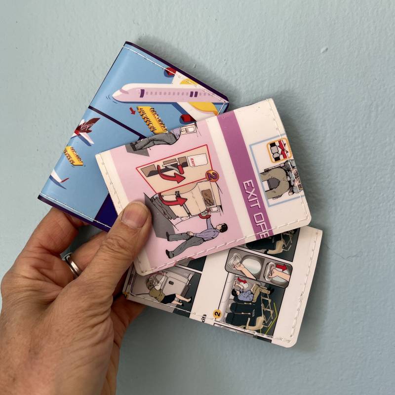 Kreditkartenetui | Airline Travel Wallet Mini-Geldbörse von Mugwump