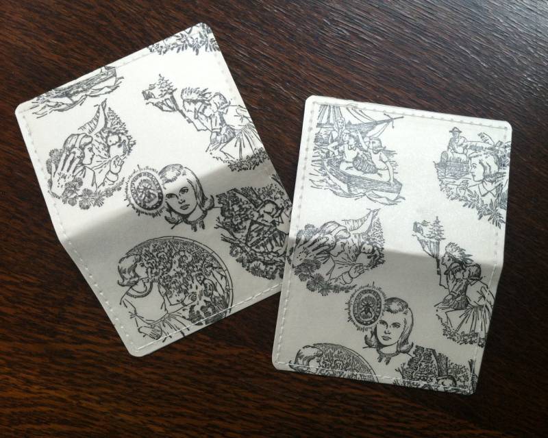 Nancy Drew & Hardy Jungen Mini-Geldbörse Upcycled Mystery Novel von Mugwump