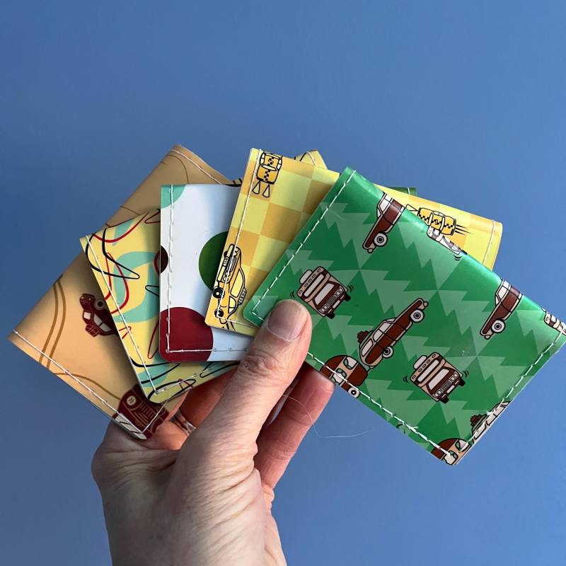 Wiederverwendetes Mini-Portemonnaie Retro Kartenhalter von Mugwump