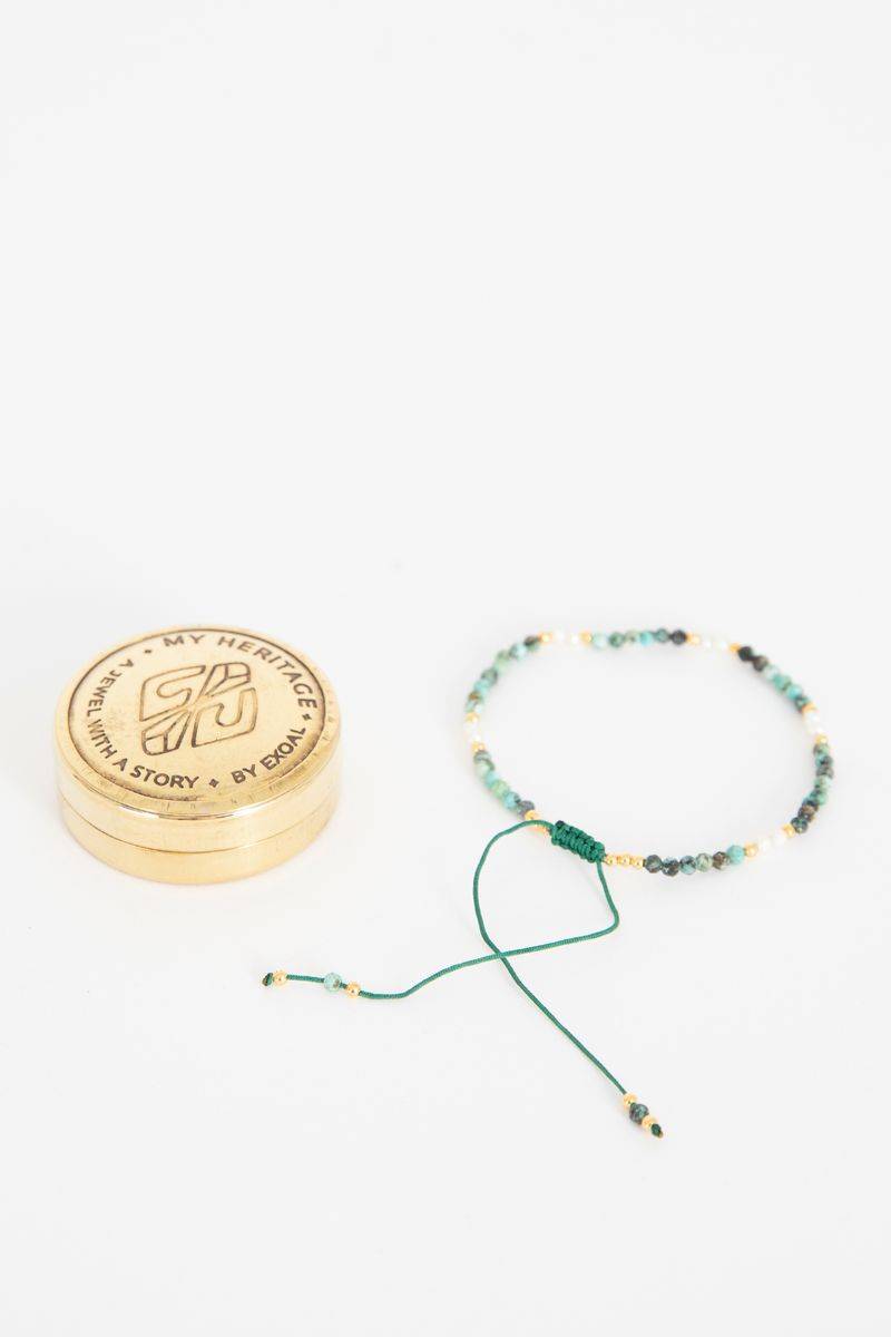 My Heritage Armband Turquoise Pearl von Muja Juma