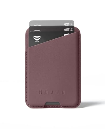 Mujjo Vollleder-Magnetgeldbörse für iPhone, Drei-Karten-Design, leicht zugänglich, aus luxuriösem Leder und Mikrofaser, schlankes, sicheres Design, Bronze-Rot Mujjo Vollleder-Magnetgeldbörse für iPhone, Drei-Karten-Design, leicht zugänglich, aus luxuriösem Leder und Mikrofaser, schlankes, sicheres Design, Bronze-Rot von Mujjo