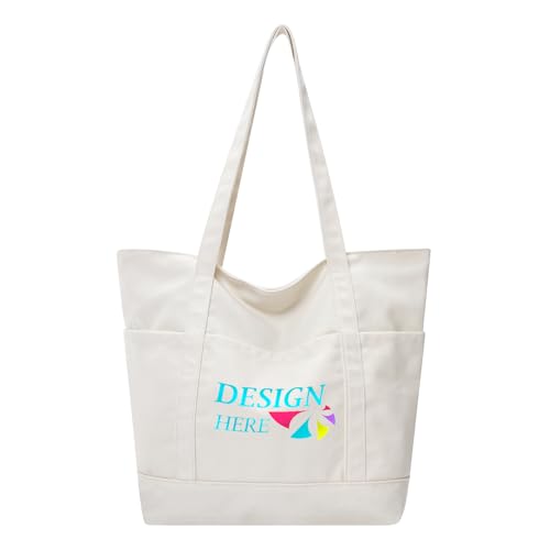 Muka Customized Canvas Heavyweight Taschen -Tasche, personalisierte Logo -Umhängetasche von Muka