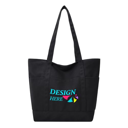 Muka Customized Canvas Heavyweight Taschen -Tasche, personalisierte Logo -Umhängetasche von Muka