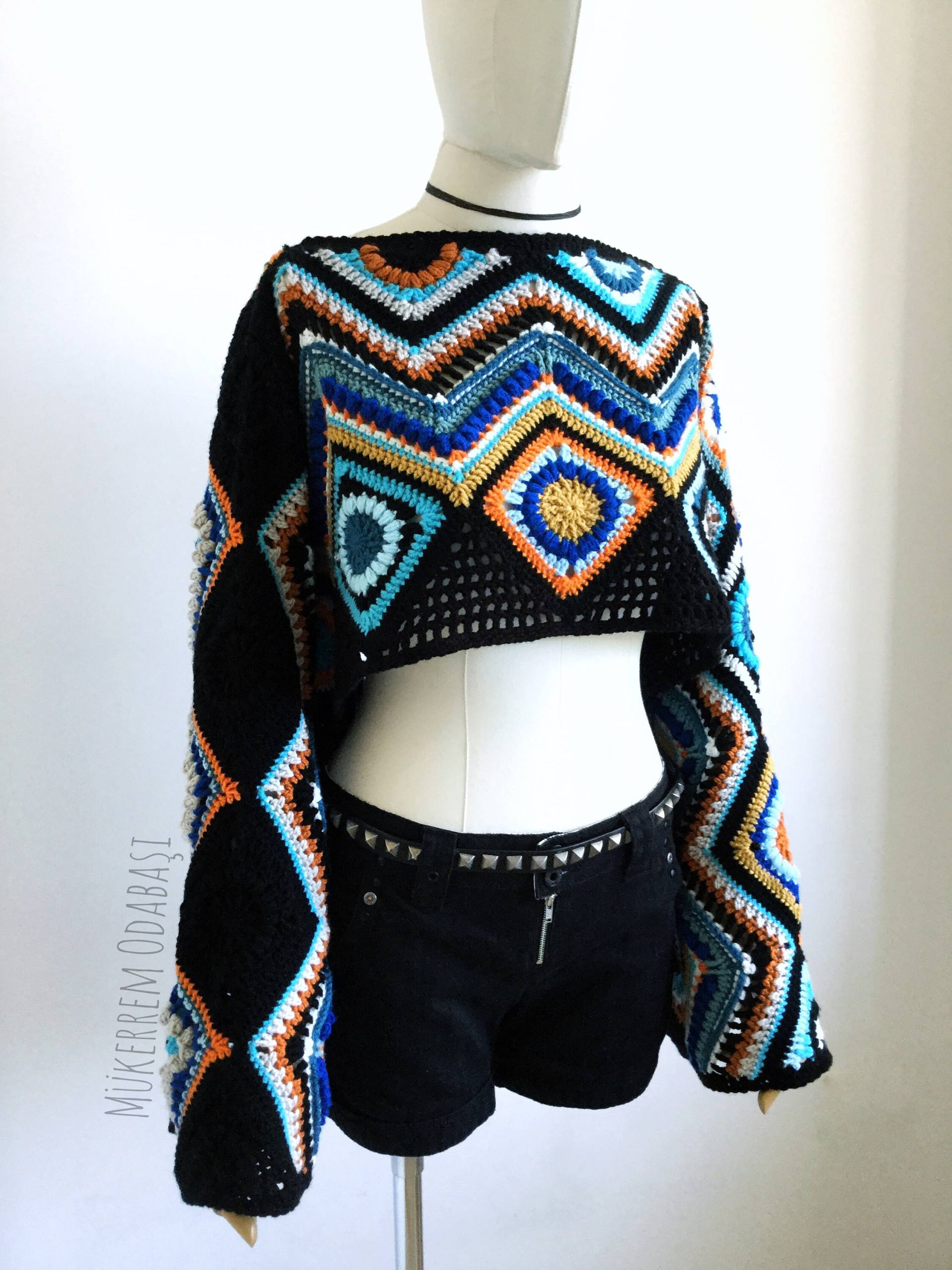 Häkeln Crop Top, Übergroßer Shrug, Häkeln Boho Festival Kleidung, Shrug, Geschenk Für Sie, Frauen Geschenk Häkeln Crop Top, Übergroßer Shrug, Häkeln Boho Festival Kleidung, Shrug, Geschenk Für Sie, Frauen Geschenk von MukerremODABASI
